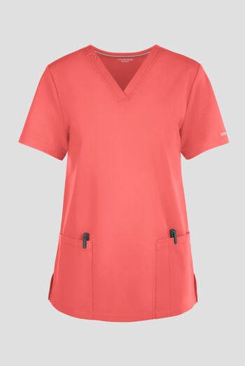 Cherokee Achieve Women's 2-Pocket STRETCH Knit V-Neck Scrub Top