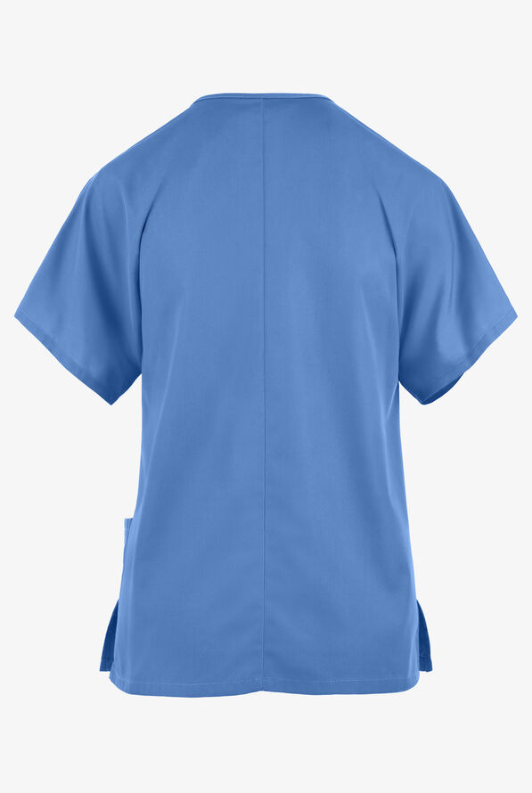 Cherokee Workwear Women's 3-Pocket V-Neck Scrub Top - Ceil Blue - 2