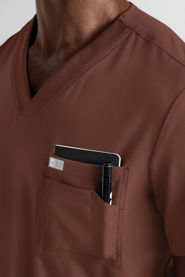 Easy STRETCH Men's Scrub Set - Double Espresso - 5