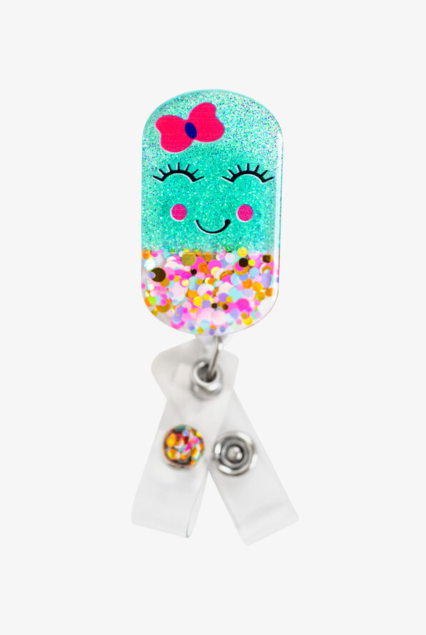 Outside the Box Pill Glitterific ID Badge Holder - null - 1