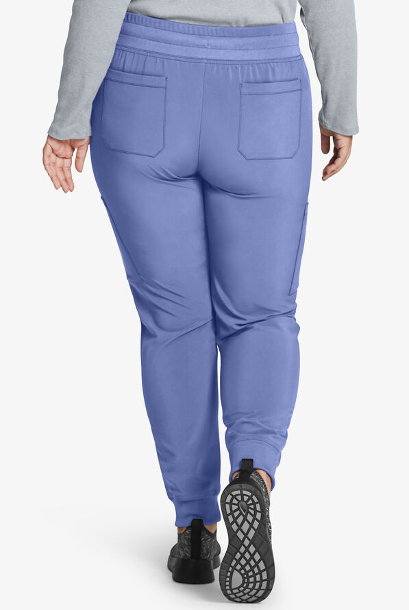 Pantalón médico Dickies EDS Essentials estilo cargo jogger con 6 bolsillos para mujer - Ceil Blue - 2