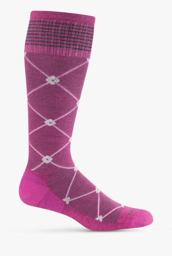Sockwell Elevation Women's 20-30 mmHg Firm Compression Socks - Raspberry - 1