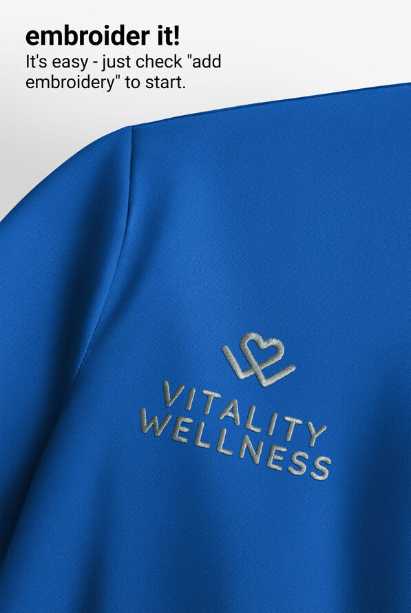 Chaqueta m&eacute;dica Dickies Forge con botones a presi&oacute;n y 3 bolsillos para mujer - Royal - 5