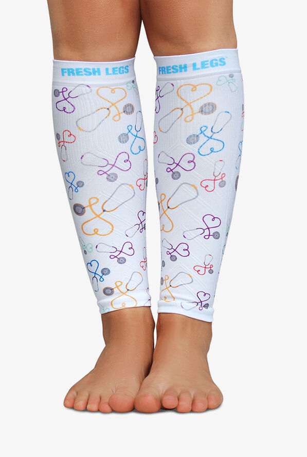 Zensah Fresh Legs Stethoscope Women's 15-20 mmHg Moderate Compression Leg Sleeves - null - 2