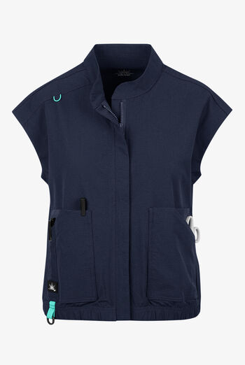 koi Solis Eloise Women's 4-Pocket STRETCH Zip Front Scrub Vest
