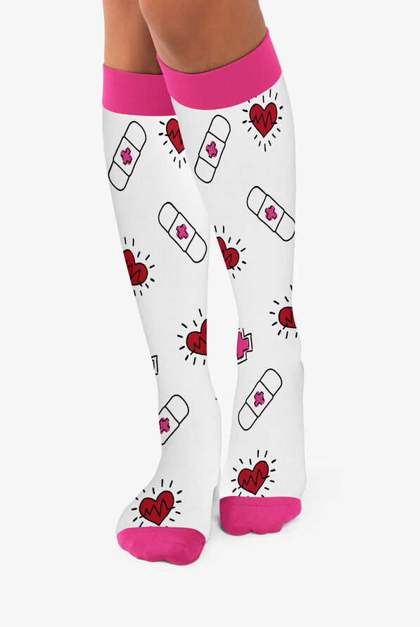 Paquete con 2 pares de calcetines de compresión Betsey Johnson Love and Care para mujer - 15-20 mmHg - null - 3
