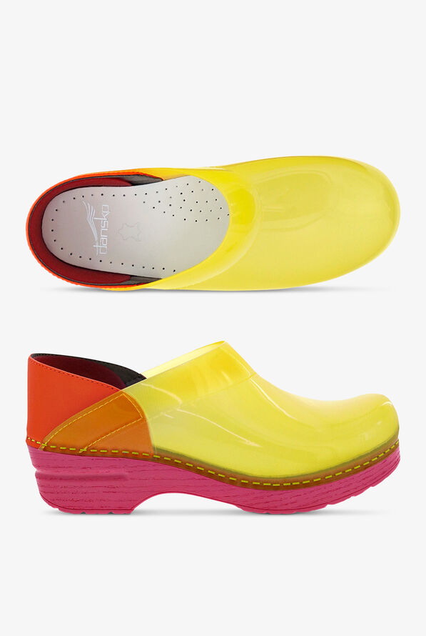 Dansko Professional Yellow Translucent Nursing Clogs - Yellow - 1