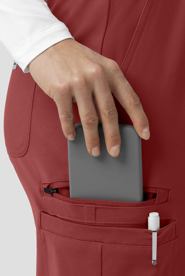 Pantal&oacute;n m&eacute;dico Carhartt Force&reg; Cross-Flex Knits STRETCH con piernas acampanadas y 6 bolsillos para mujer - Amber Terrain - 3