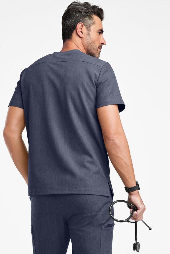 MOVEMENT by ButterSoft Titan Men's 3Pocket Crew Neck Scrub Top