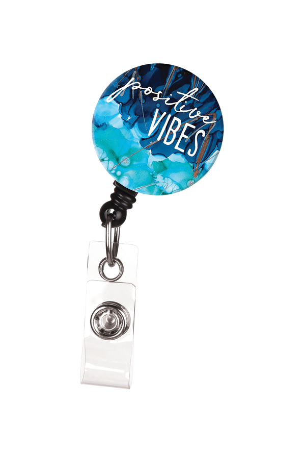 Bonitas ID Avenue Lovitude Positive Vibes Badge Reel, Badge Holders