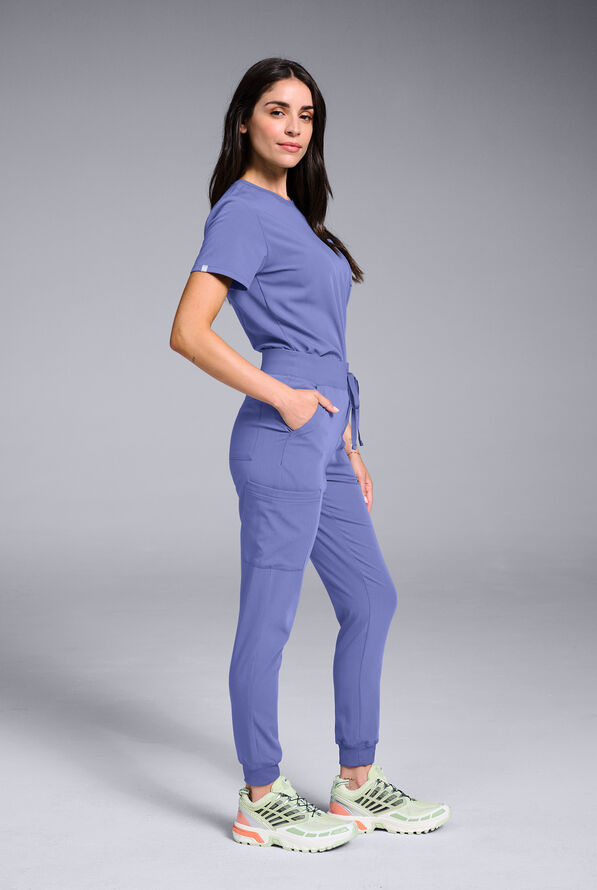 Hypothesis Women's Base Crew-Neck Tuck-In Scrub Top - Balance - 2