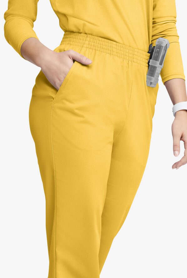 Butter-Soft Originals Women's 2-Pocket High Waisted Straight Leg Scrub Pants - Warm Sun - 2