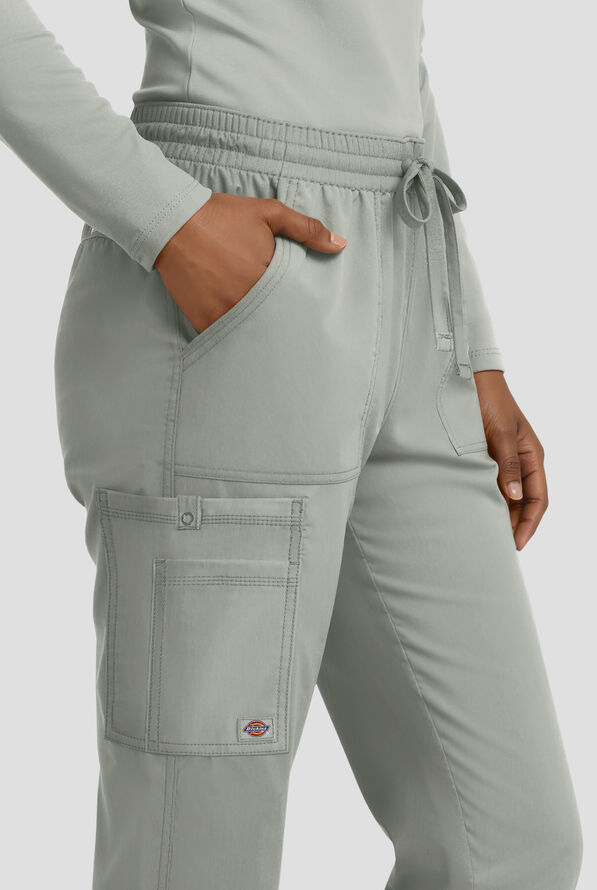 Dickies Forge Women's 6-Pocket Straight Leg Cargo Scrub Pants - Moonstone - 3