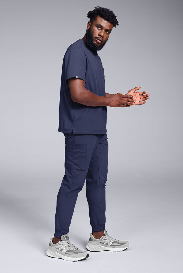 Pantalón médico Hypothesis S-R Shift Ready estilo jogger con 8 bolsillos para hombre - Navy - 2