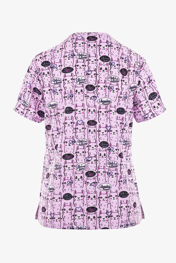 Blusa m&eacute;dica estampada Green Town Oohh Llamazing con cuello en V  - null - 2