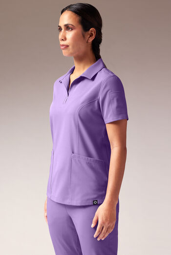 Hypothesis A-S All Situation Women’s 3-Pocket Polo Neck Scrub Top