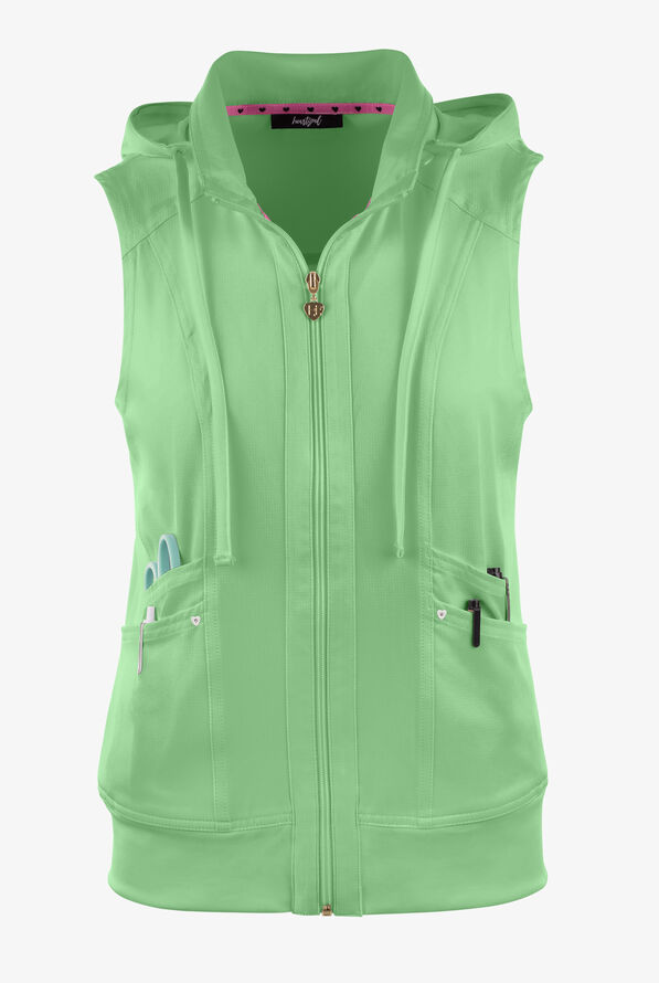 Heartsoul Break on Through Vest with Removable Hoodie, Scrub Vests
