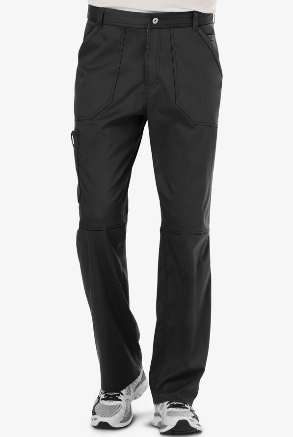 Pantalón médico Cherokee Workwear Revolution petite estilo cargo con 7 bolsillos para hombre - Black - 1