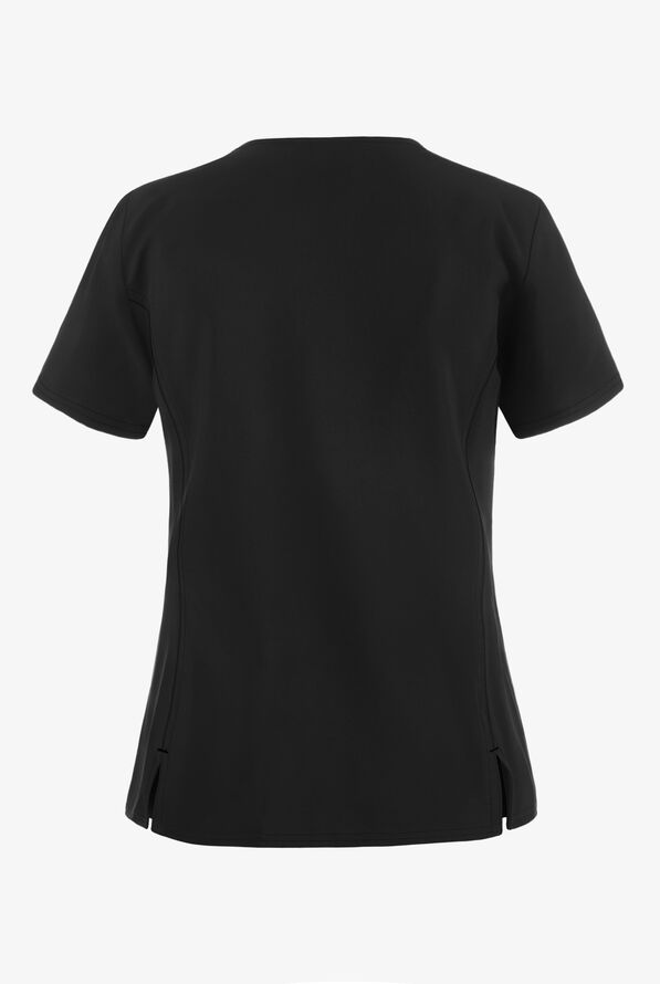 Cherokee Tooniforms Disney Cinderella Dream Women's 1-Pocket V-Neck Print Scrub Top - null - 2