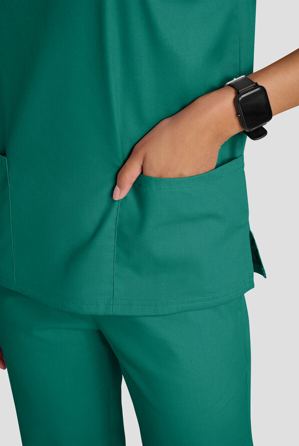 Conjunto de uniforme médico Strictly Scrubs con 4 bolsillos para mujer - Hunter - 4