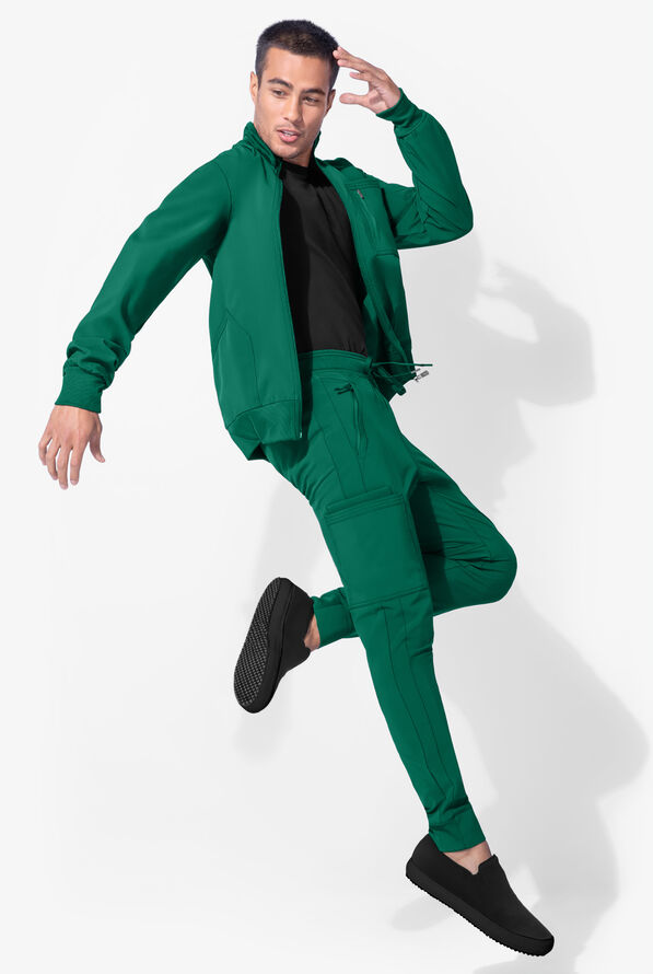 Infinity Men's 5-Pocket STRETCH Cargo Jogger Scrub Pants - Tall - Hunter - 4