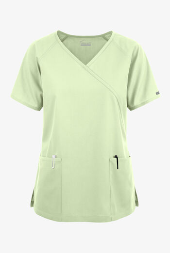 Butter-Soft Originals Women's 3-Pocket Mock Wrap Scrub Top