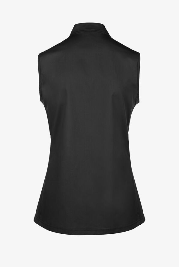 Chaleco médico UA Butter-Soft STRETCH Active con paneles de punto tejido y 4 bolsillos para mujer - Black - 3