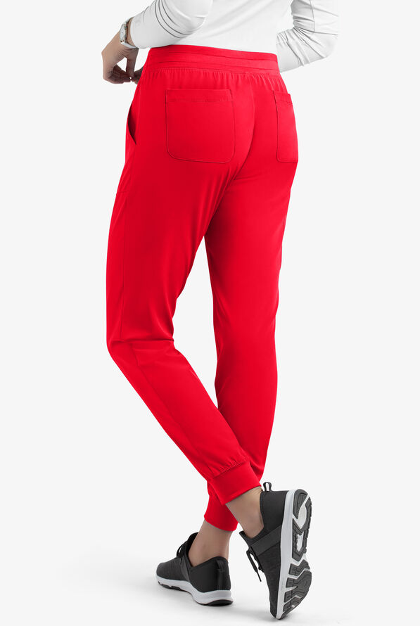 Maevn Matrix UA Exclusive Women's 5-Pocket STRETCH Jogger Scrub Pants - Red - 2