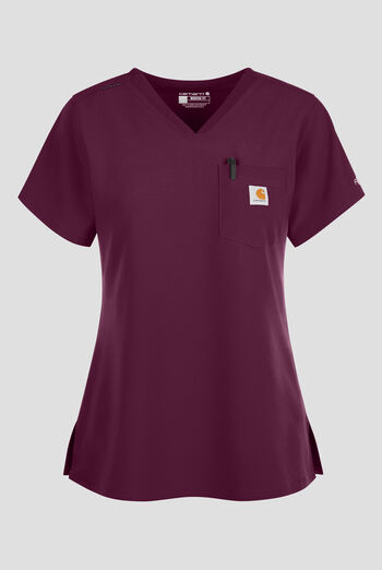 Blusa m&eacute;dica Carhartt Cross-Flex Force STRETCH con paneles de tejido y 1 bolsillo para mujer