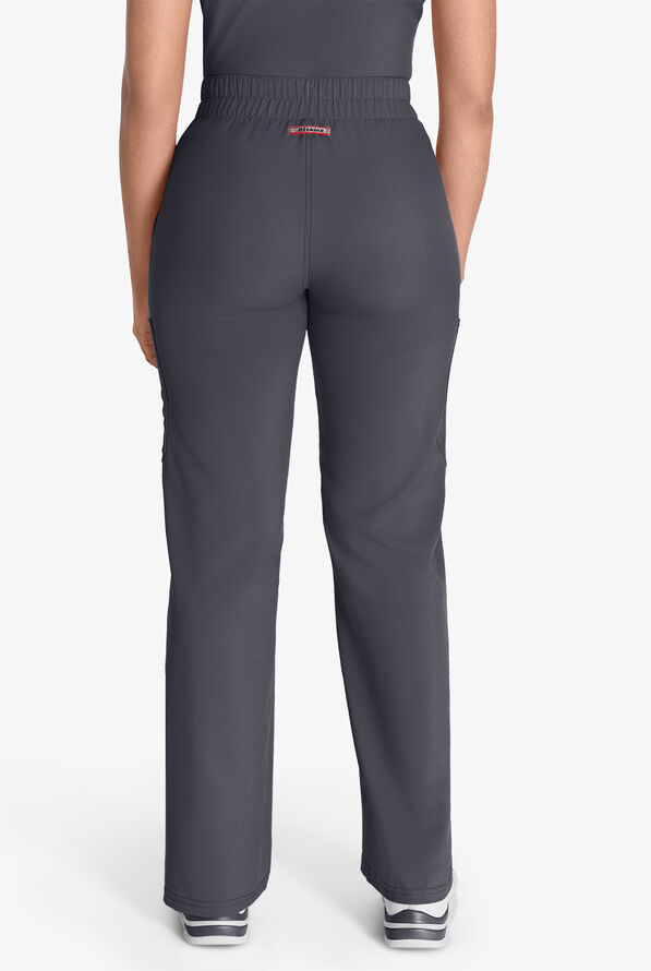 Dickies EDS NXT Women's 5-Pocket Straight Leg Cargo Scrub Pants - Pewter - 4
