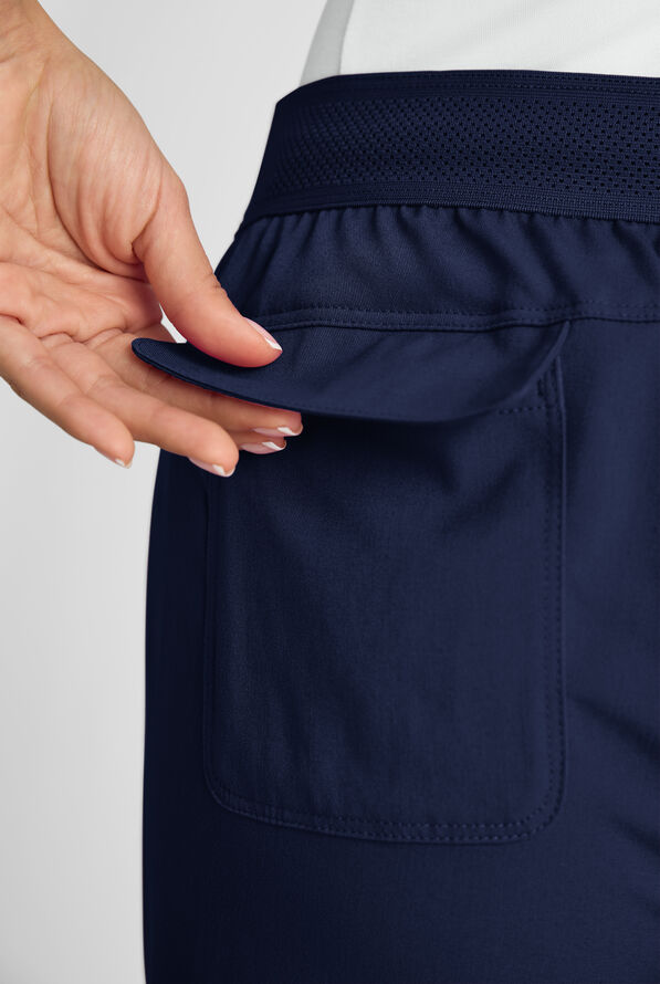 Grey's Anatomy by Barco Emerge Rylee Women's 6-Pocket STRETCH Mid Rise Jogger Scrub Pants - Indigo - 5