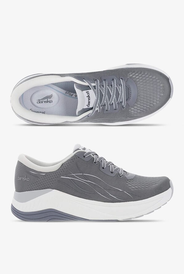 Zapatillas deportivas de enfermería Dansko Pace Lightweight con cordones para mujer - Grey - 1