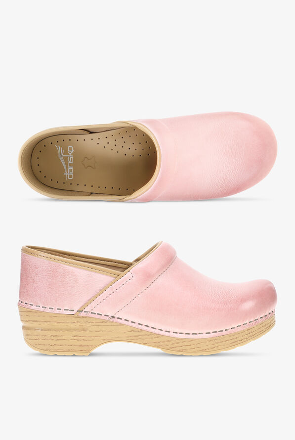 Zapatos de enfermería Dansko Professional Burnished Pink Milled para mujer - null - 1
