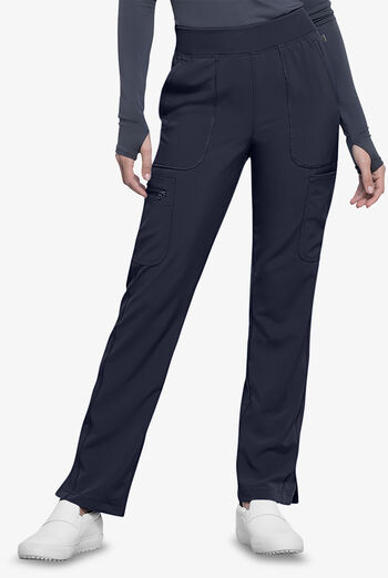 Infinity Women's 6-Pocket STRETCH Rib-Knit Waistband Cargo Scrub Pants