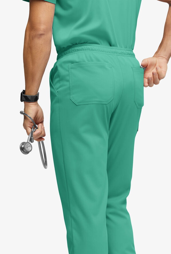 Advantage STRETCH Men's 6-Pocket Cargo Scrub Pants - Bermuda Green - 3