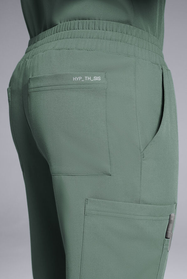 Pantal&oacute;n m&eacute;dico Hypothesis S-R Shift Ready estilo jogger con 8 bolsillos para hombre - Olive - 3