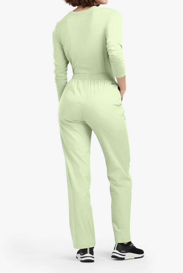Pantal&oacute;n m&eacute;dico Butter-Soft Originals de tiro alto con piernas rectas y 2 bolsillos para mujer - Spring Mint - 3