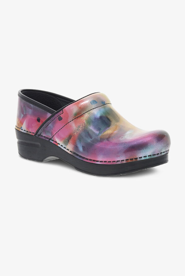 Dansko Women's Professional Spray Paint Patent Leather Nursing Clogs - null - 4