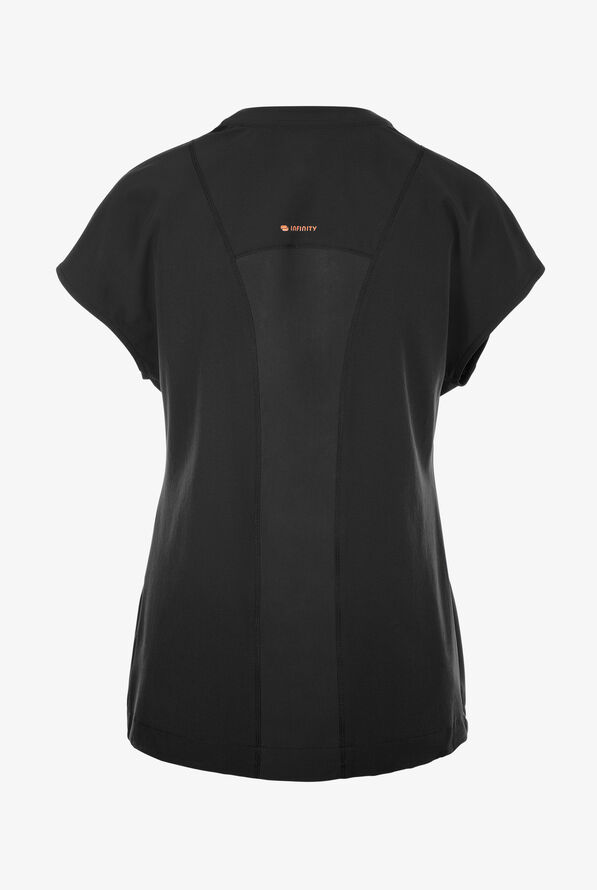 Blusa médica Infinity GNR8 STRETCH con mangas dolmán y 2 bolsillos para mujer - Black - 2