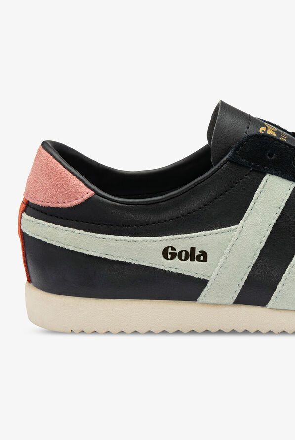 Gola Women's Bullet Pure Black/Matcha/Coral Pink Athletic Lace Up Nursing Shoes - null - 4