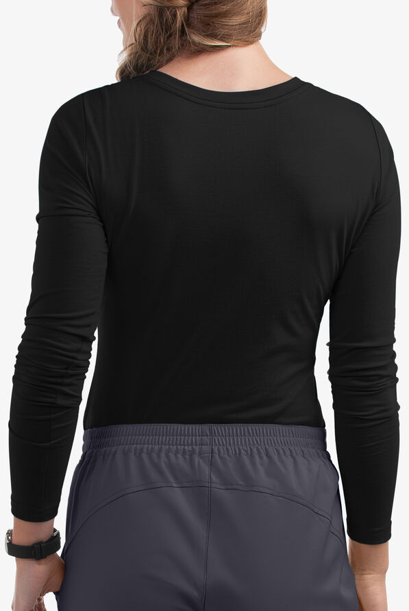 Camiseta m&eacute;dica Healing Hands Purple Label Melissa con mangas largas para mujer - Black - 3