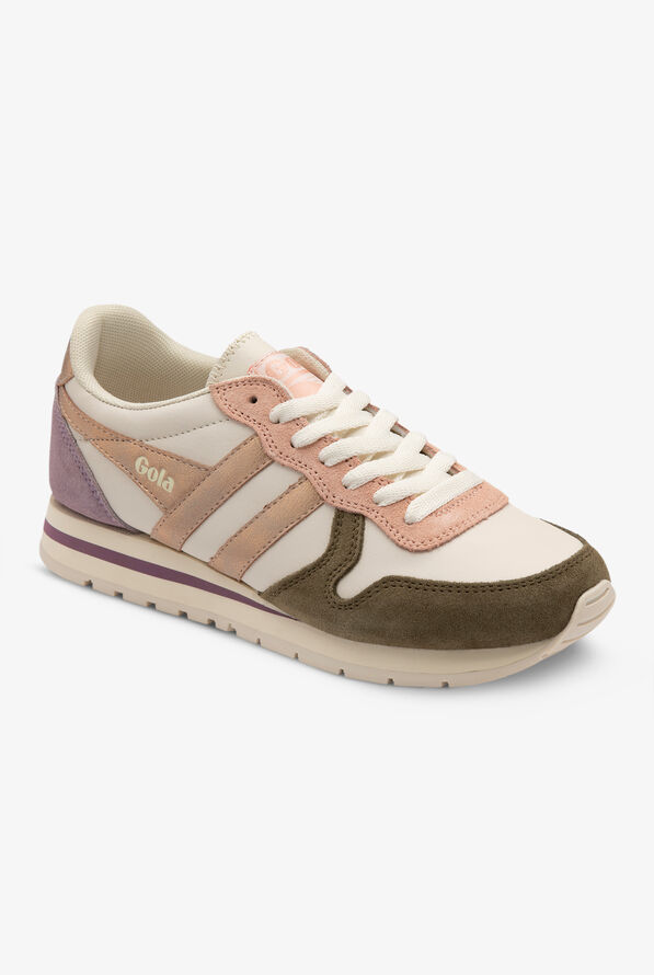 Gola Women's Daytona Quadrant Off White/Rose Gold/Lily Athletic Lace Up Nursing Shoes - null - 1