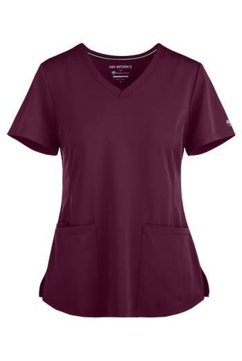 HH Works by Healing Hands Monica Women's 4-Pocket STRETCH V-Neck Scrub Top