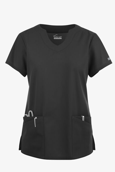 Butter-Soft Originals Women's 6-Pocket Scallop Neck Scrub Top