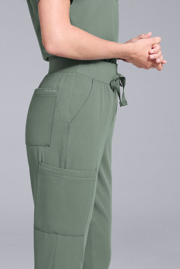 Hypothesis Women's Base 6-Pocket Jogger Scrub Pant - Mineral - 5