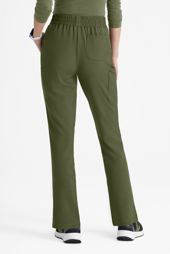 Grey's Anatomy by Barco Evolve STRETCH Cosmo Women's 6-Pocket Cargo Scrub Pants - Olive - 3