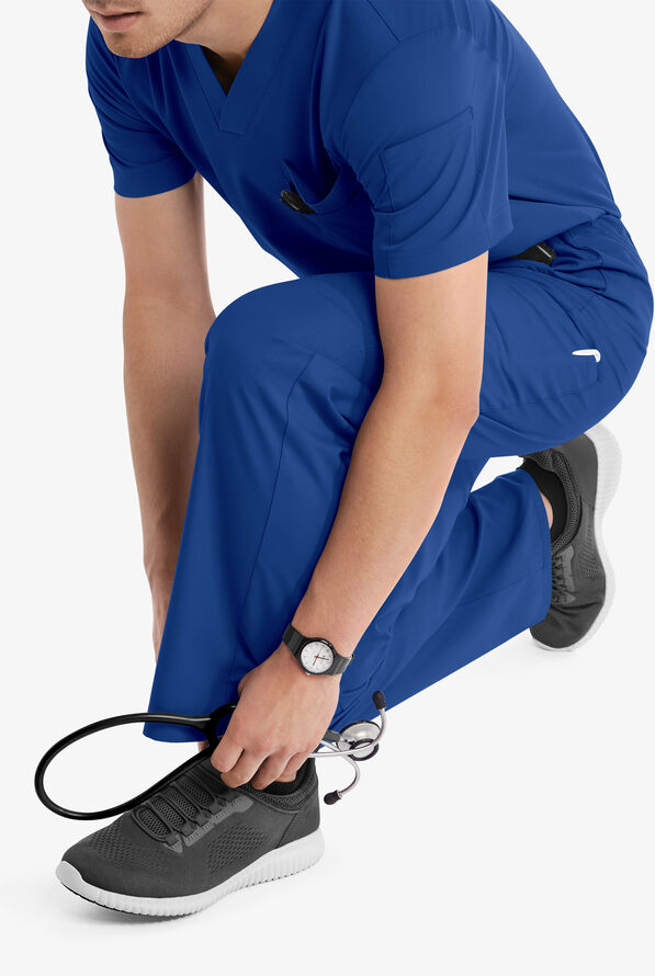 Butter-Soft Core Scrubs Unisex 4-Pocket Cargo Drawstring Scrub Pants- New and Improved - Galaxy - 4