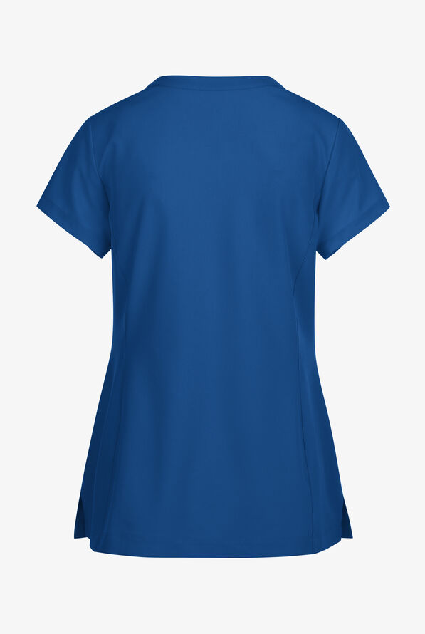 Blusa médica Skechers by Barco Coast STRETCH con tapeta en el cuello en V y 2 bolsillos para mujer - Royal - 2