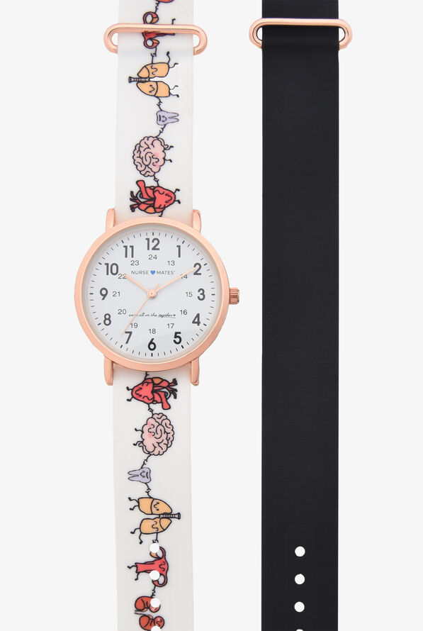 Nurse Mates All in This Together Nato 2-Strap Set Unisex Silicone Strap Watch - null - 2