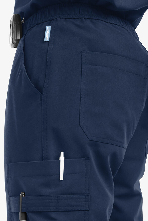 MOVEMENT by Butter-Soft Polaris Men's 10-Pocket Jogger STRETCH Scrub Pants - Navy - 5